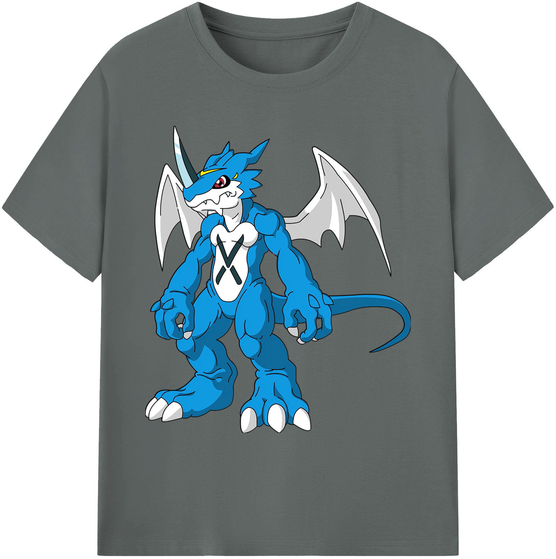 （画像用） Digimon デジタルモンスター/デジモン 綿100％ メンズ半袖Tシャツ｜肌触りやわらか＆通気性